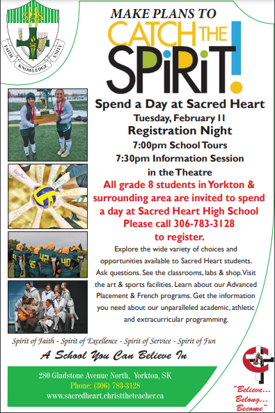 SHHS Catch the Spirit Ad