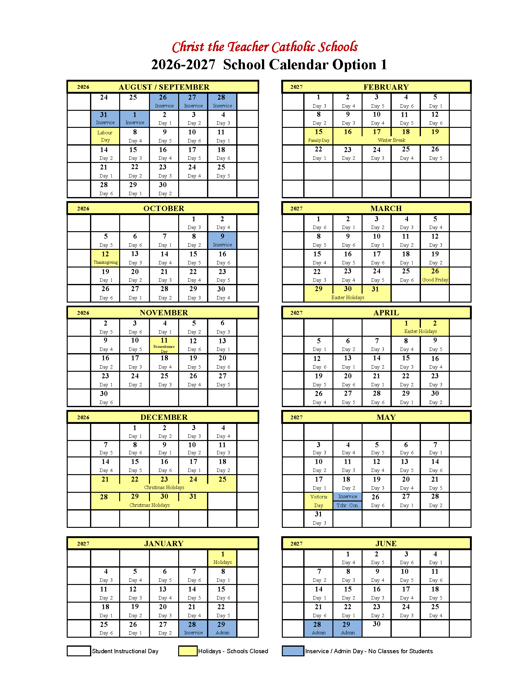 2026 27 Calendar Option 1